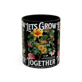 Heart Flower Accent Coffee Mug Bold Anatomical Heart Floral Design Motivational Ceramic Cup Empowering Symbol of Love Strength and Vitality Perfect Gift for Coffee Lovers Friends Birthdays Office Desk and Cozy Tea Moments