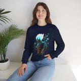 Limit Break Energy Unisex Sweatshirt Motivational Streetwear Power Graphic For Gym Lifestyle Anime Inspired Bold Confidence And Inner Focus