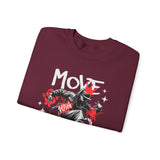 Move With Flow Breakdance Graphic Unisex Heavy Blend Crewneck Sweatshirt Hip Hop Streetwear Dance Rhythm Pullover