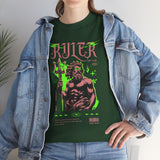 Ruler of the Sea Poseidon Unisex Heavy Cotton Tee Greek Mythology Statue Graphic Gothic Streetwear Bold Artistic Fashion T Shirt