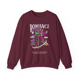 Romance Rose Unisex Heavy Blend Crewneck Sweatshirt Graphic Pullover Black Gothic Aesthetic Love Inspired Streetwear Fashion Artistic Outfit