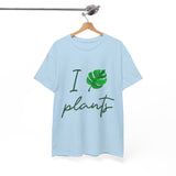 I Love Plants Unisex Heavy Cotton Tee Eco Friendly Botanical Leaf Nature Lover Green Gardening T Shirt Sustainable Plant Parent Gift For Gardeners
