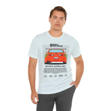 Legendary Orange Street Machine Rear View Unisex Heavy Cotton Tee Powerful JDM Inspired Car Art Graphic Shirt for Collectors and Gearheads