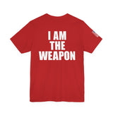 I Am The Weapon Unisex Heavy Cotton Tee Motivational Tactical Mindset Streetwear Bold Warrior Energy Graphic TShirt For Confidence Training Gym Wear Everyday Power Statement