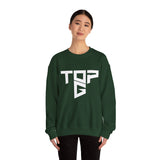 TopG Graphic Unisex Heavy Blend Crewneck Sweatshirt Black Motivational Hustler Streetwear Fitness Entrepreneur Alpha Mindset Pullover