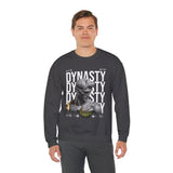 Dynasty Statue Graphic Unisex Heavy Blend Crewneck Sweatshirt Greek Sculpture Butterfly Streetwear Art Inspired Pullover