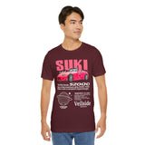 Pink Custom Roadster Blueprint Art Unisex Heavy Cotton Tee Retro Tuner Inspired Streetwear Graphic Shirt for Car Lovers and Daily Casual Wear