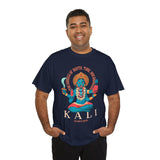 Kali Goddess Unisex Heavy Cotton T Shirt Hindu Spiritual Graphic Tee Maa Kali Mahakali Divine Shakti Protector Destroyer Of Evil Indian Mythology Devotional Streetwear Festival Wear Gift For Navratri...