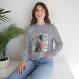 Sculptural Future Statue Art Graphic Unisex Heavy Blend Crewneck Sweatshirt Cosmic Greek Goddess Abstract Streetwear Pullover