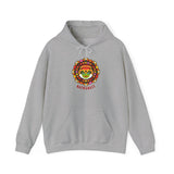 Kathakali Unisex Hoodie Heavy Blend Pullover Sweatshirt Kerala Traditional Dance Art Graphic Indian Culture Onam Festival Heritage Malayalam Design