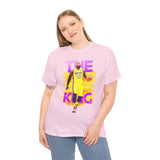 The Court Monarch Unisex Heavy Cotton Tee Basketball Power Graphic Shirt Streetwear for Athletes Hustlers and Motivational Sports Lovers