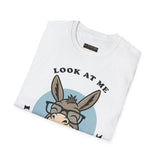 Laughing Donkey Fun Cartoon Unisex Heavy Cotton Tee Bold Humor Streetwear Trendy Graphic Shirt Perfect Gift for Friends Birthdays Casual Wear