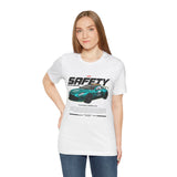 Formula One Safety Car Inspired Motorsport Graphic Unisex Tee High Performance Racing Streetwear Track Day Apparel Pace Car Design For Racing Fans Speed Culture Enthusiasts