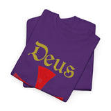 Unisex Deus Vult T Shirt Medieval Crusader Cross Graphic Tee Warrior Knight Inspired Vintage Christian Symbol Heavy Cotton Streetwear