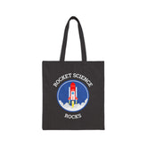 Rocket Science Rocks Tote Bag Space Exploration STEM Education Astronomy Science Lover Nerd Geek Astronaut Eco Friendly Durable Reusable Canvas Shopping Bag