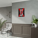 Air Ascent Glossy Poster Collector Edition Bold Motivational Wall Art Red Black Athletic Energy Modern Design For Gym Rooms Studios Offices And Ambitious Dreamers