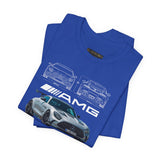 Silver Performance Coupe Front View Art Unisex Tee Luxury Speed Streetwear Automotive Graphic Shirt
