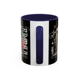 Sculptural Future Statue Art Accent Coffee Mug 11oz 15oz Greek Goddess Cosmic Abstract Splash Bold Artistic Streetwear Ceramic Cup