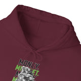 Money Mindset Unisex Heavy Blend Hooded Sweatshirt Graphic Hoodie Black Hustle Grind Wealth Entrepreneur Motivational Streetwear Bold Artistic Fashion Outfit