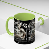 Cronus The Dark Sovereign Accent Coffee Mug 11oz 15oz Greek Mythology Statue Graphic Gothic Streetwear Bold Artistic Ceramic Cup
