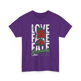 Love Fake Friendship Rose Graphic Unisex Heavy Cotton Tee Bold Statement Streetwear T Shirt Empowering Artistic Floral Design for Self Expression Perfect Gift for Friends Birthdays Parties Casual Wear