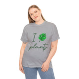 I Love Plants Unisex Heavy Cotton Tee Eco Friendly Botanical Leaf Nature Lover Green Gardening T Shirt Sustainable Plant Parent Gift For Gardeners