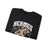 Hermes Greek Mythology Unisex Heavy Blend Crewneck Sweatshirt Ancient God of Communication and Travel Graphic Pullover