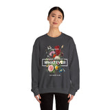 You Can Be Whatever Motivational Crewneck Sweatshirt Comfortable Unisex Pullover Bold Floral Empowerment Design Streetwear Positive Vibes Cozy Everyday Wear Perfect Gift for Dreamers Friends and Free Spirits