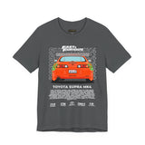 Legendary Orange Street Machine Rear View Unisex Heavy Cotton Tee Powerful JDM Inspired Car Art Graphic Shirt for Collectors and Gearheads