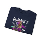 Romance Rose Unisex Heavy Blend Crewneck Sweatshirt Graphic Pullover Black Gothic Aesthetic Love Inspired Streetwear Fashion Artistic Outfit