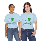 I Love Plants Unisex Heavy Cotton Tee Eco Friendly Botanical Leaf Nature Lover Green Gardening T Shirt Sustainable Plant Parent Gift For Gardeners