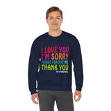 Ho’oponopono Crewneck Unisex Sweatshirt Heavy Blend Pullover Healing Affirmation Spiritual Gratitude Mindfulness Positive Energy Apparel