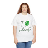 I Love Plants Unisex Heavy Cotton Tee Eco Friendly Botanical Leaf Nature Lover Green Gardening T Shirt Sustainable Plant Parent Gift For Gardeners