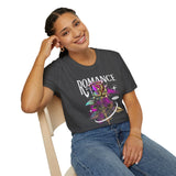 Romance Rose Graphic Unisex Softstyle T Shirt Black Tee Aesthetic Gothic Love Inspired Streetwear Fashion Bold Artistic Outfit