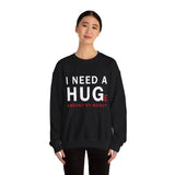 I Need A Huge Amount Of Money Unisex Crewneck Sweatshirt Funny Motivational Graphic Pullover Entrepreneur Hustle Wealth Inspired Casual Streetwear