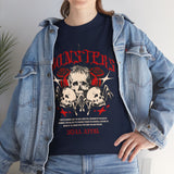 Monsters Skull Guardians Gothic Horror Unisex Heavy Cotton Tee Dark Graphic Halloween Streetwear Bold Vintage Skull T Shirt