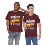 JDM Street Racing Legend Skyline R34 Inspired Supra MK4 Style Unisex Graphic Tee Japanese Drift Car Culture Motorsport Streetwear Shirt