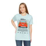 Legendary Orange Street Machine Rear View Unisex Heavy Cotton Tee Powerful JDM Inspired Car Art Graphic Shirt for Collectors and Gearheads