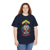 Rock Skull Roses Unisex Heavy Cotton Tee Vintage Rebel Art Bold Graphic Streetwear Inspired By Wild Freedom Music Culture Perfect For Festivals Concerts And Everyday Edge