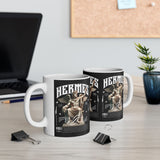 Hermes Greek Mythology Ceramic Coffee Mug Ancient God of Communication and Travel Greek Statue Graphic Cup