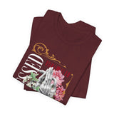 Blessed Praying Hands Floral Christian Graphic Unisex Jersey Short Sleeve Tee Faith Inspired Religious Streetwear Bold Motivational T Shirt