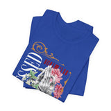 Blessed Praying Hands Floral Christian Graphic Unisex Jersey Short Sleeve Tee Faith Inspired Religious Streetwear Bold Motivational T Shirt