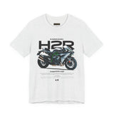 Kawasaki Ninja H2R Inspired Hyperbike Graphic Unisex Heavy Cotton Tee Streetwear Racing Style Motorcycle Art Shirt for Speed Lovers and Track Enthusiasts