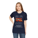 Legendary Orange Street Racer Blueprint Tee Unisex Heavy Cotton Retro Tuner Car Art Graphic Shirt for Enthusiasts