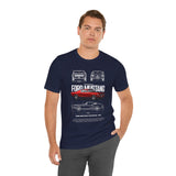 Ford Mustang Classic 1965 Fastback Muscle Car Illustration Unisex Heavy Cotton Tee Retro Collector Streetwear Gift Shirt