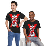 Air Ascent Unisex Heavy Cotton Tee Bold Motivational Streetwear Design Dynamic Red Black Aesthetic Athletic Fashion Statement For Dreamers Hustlers And Visionary Achievers