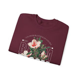 Bloom Stronger Floral Graphic Crewneck Comfortable Unisex Sweatshirt Motivational Streetwear Inspirational Empowerment Design for Self Growth Resilience Perfect Gift for Friends Birthdays Cozy Days...