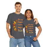 Unisex Ho’oponopono Sunflower T Shirt Healing Affirmation Tee Spiritual Gratitude Mindfulness Inspired Positive Energy Heavy Cotton Graphic Top