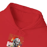 Wicked Supreme Unisex Heavy Blend Hooded Sweatshirt Statue Graphic Hoodie Bold Streetwear Supreme Inspired Vintage Art Design Motivational Fashion