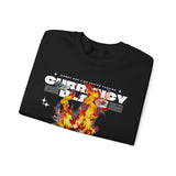 Currency Blaze Burning Money Graphic Unisex Heavy Blend Crewneck Sweatshirt Bold Streetwear Flame Cash Statement Urban Pullover